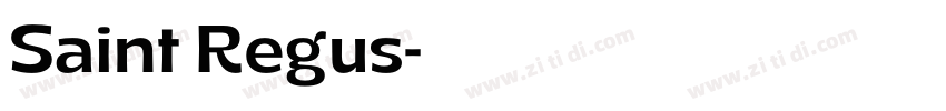 Saint Regus字体转换